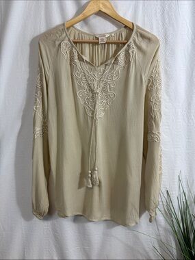 Sundance cream Embroidered Blouse